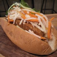 Bahn mi hotdog at 2084 in Kowloon