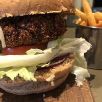 Such a great burger 🍔 all vegan 🌱  at 2084 in Kowloon