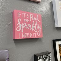 Wall decorations  at Mmmm Delicious Cupcakes in New Port Richey