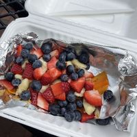 Cinnamon Rainbows on (tiny portion of) sweet potato  at The Green Room in Portsmouth