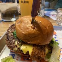 Vegan burger  at BrewDog in Cincinnati