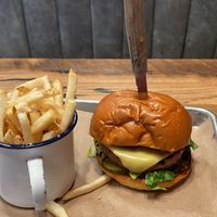 Beyond Vegan burger  at BrewDog in Cincinnati
