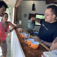 Coffee tasting with Manuel the Coffeeologist   at Cafe de Aca in Playa Venao