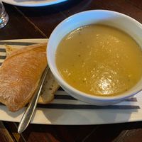 Onion soup - starter at The Kings Arms in Cookham