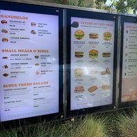 Drive Thru Menu at Plant Power Fast Food in Riverside