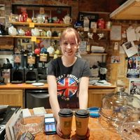 Hot beverages with soy or almond milk at Great British Grub Cafe in Truro