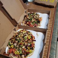 Hot and tasty. Even pineapple fits with all the other veggies at Azzip Pizza in Bowling Green