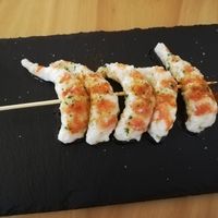 "prawns" super good! at La Vegana Taperia in Malaga