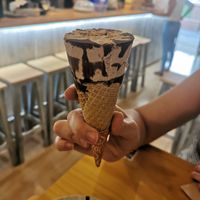 Vegan cornetto at La Vegana Taperia in Malaga