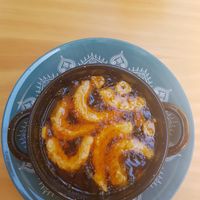 Gambas al pil pil at La Vegana Taperia in Malaga