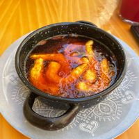 Gamba al pil pil  at La Vegana Taperia in Malaga