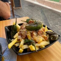 Patatas gordiveganas at La Vegana Taperia in Malaga