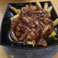 Vegancheese fries  at La Vegana Taperia in Malaga