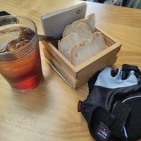 Bread & vermouth at La Vegana Taperia in Malaga