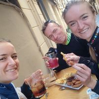 Outside seating at La Vegana Taperia in Malaga