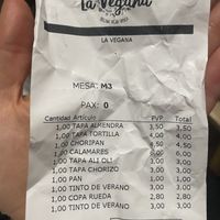   at La Vegana Taperia in Malaga