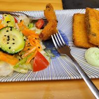 'fish' fingers at La Vegana Taperia in Malaga