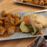 House chicken at La Vegana Taperia in Malaga