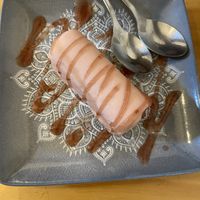 Pink panther cake   at La Vegana Taperia in Malaga