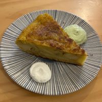 Vegan tortilla  at La Vegana Taperia in Malaga