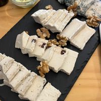 Incredible cheese board   at La Vegana Taperia in Malaga