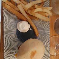 mini burger at La Vegana Taperia in Malaga