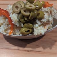 Ensaladilla rusa - tapa size at La Vegana Taperia in Malaga