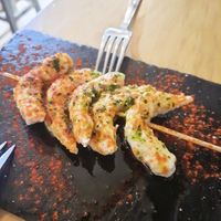 Imitation of prawns at La Vegana Taperia in Malaga
