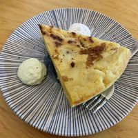 Pincho de tortilla vegano   at La Vegana Taperia in Malaga