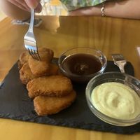 Vegan nuggets!  at La Vegana Taperia in Malaga