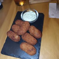 Croquetas at La Vegana Taperia in Malaga