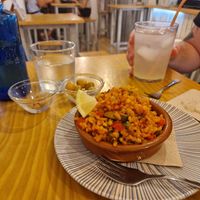 Paella at La Vegana Taperia in Malaga