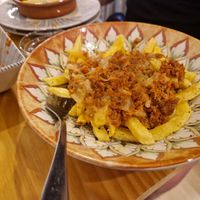 Fatty fries at La Vegana Taperia in Malaga