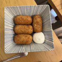 Croquetas del día (sabor jamón serrano)  at La Vegana Taperia in Malaga
