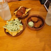 Patatas and croquetas were good, alioli wasn't too good though at La Vegana Taperia in Malaga
