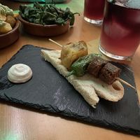 Vegan Churizo and Pimentos  at La Vegana Taperia in Malaga