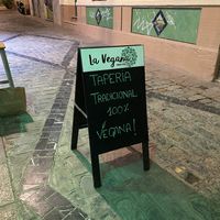 100% vegan  at La Vegana Taperia in Malaga