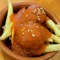 "Meatballs" at La Vegana Taperia in Malaga