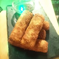 Cheesy sticks  at La Vegana Taperia in Malaga