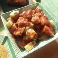 Potatas Bravas at La Vegana Taperia in Malaga