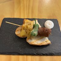 Andalusian skewer  at La Vegana Taperia in Malaga