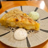 Tortilla española at La Vegana Taperia in Malaga