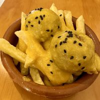 Meatballs  at La Vegana Taperia in Malaga