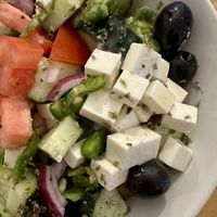 Greek salad  at La Vegana Taperia in Malaga