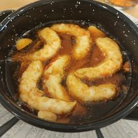 Gambas al pilpil at La Vegana Taperia in Malaga