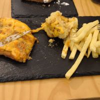 Milanesa at La Vegana Taperia in Malaga