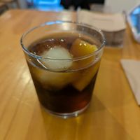 Vermouth and soda at La Vegana Taperia in Malaga