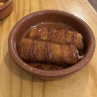 “mozzarella” sticks  at La Vegana Taperia in Malaga