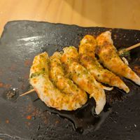 Pinxto de gambas at La Vegana Taperia in Malaga