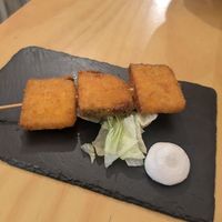 Pinxto de pescado at La Vegana Taperia in Malaga